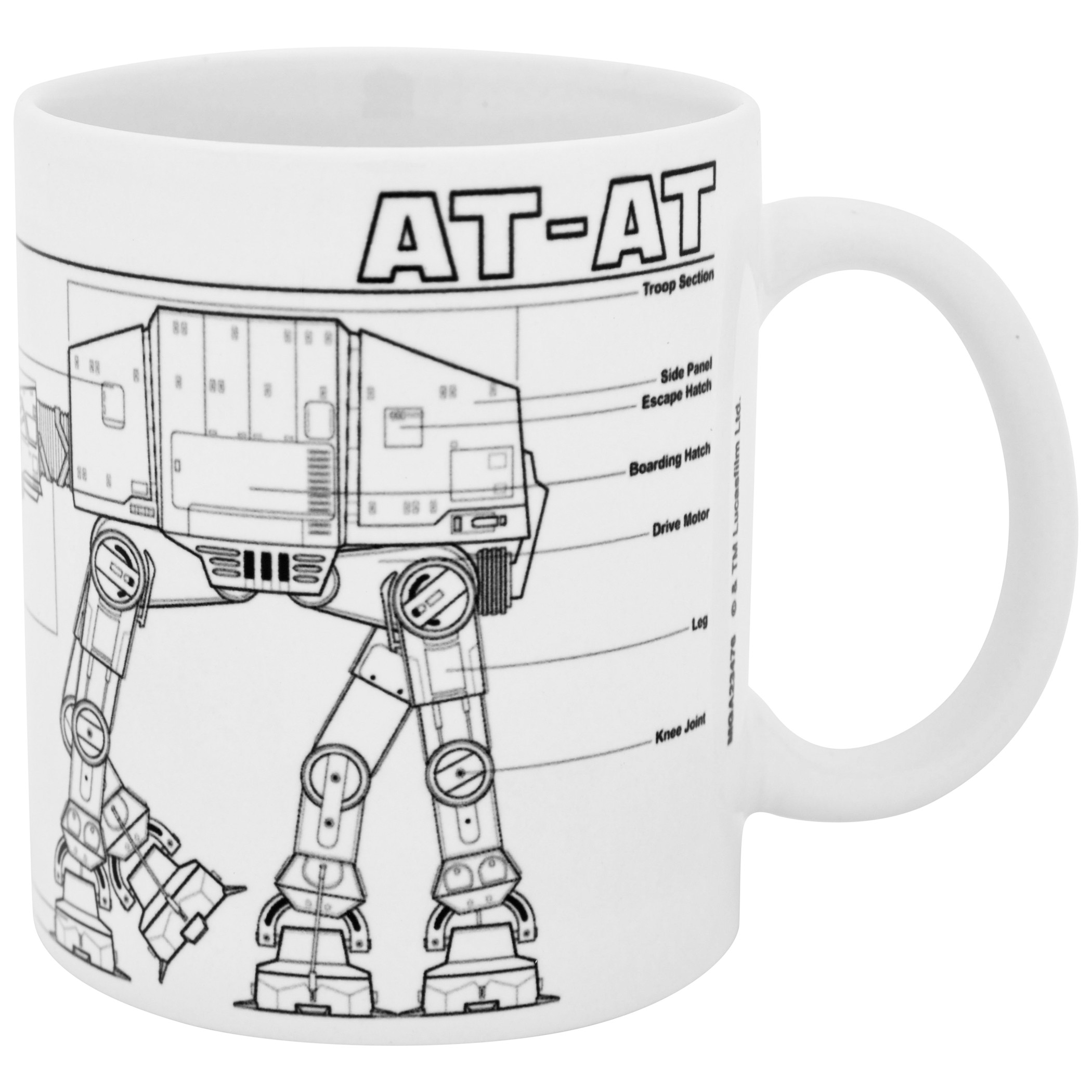 Star Wars AT-AT Fighter Diagram 11 oz. Ceramic Mug
